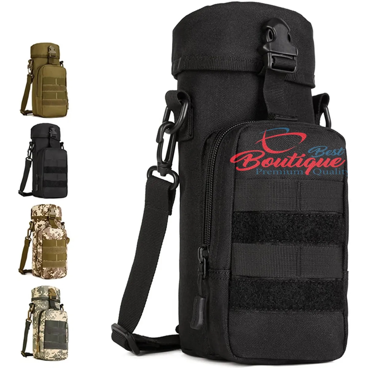 Tactical Kettle Bag Bottle Holder Outdoor Hiking Pouch 9