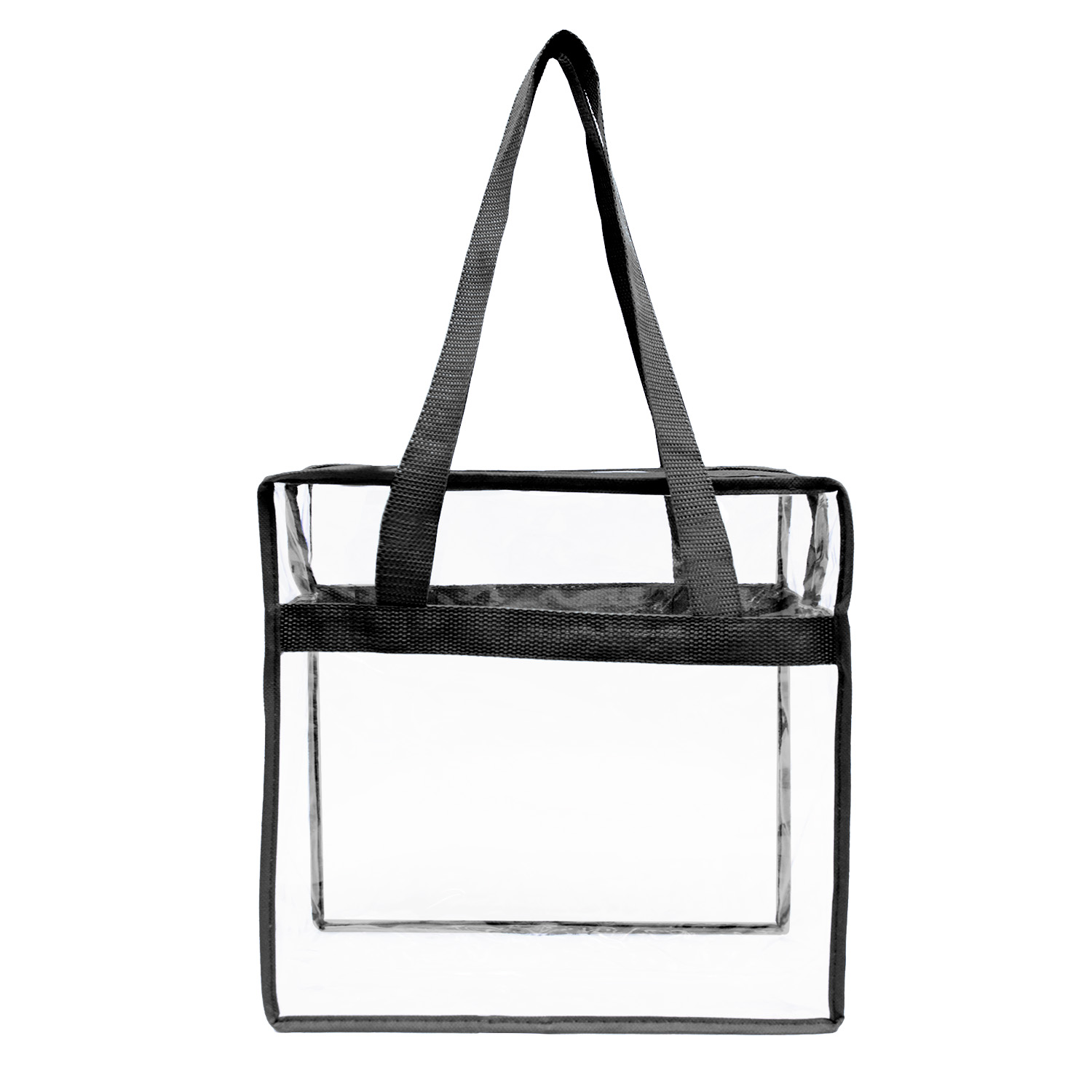 Clear Stadium Security Zipper Tote