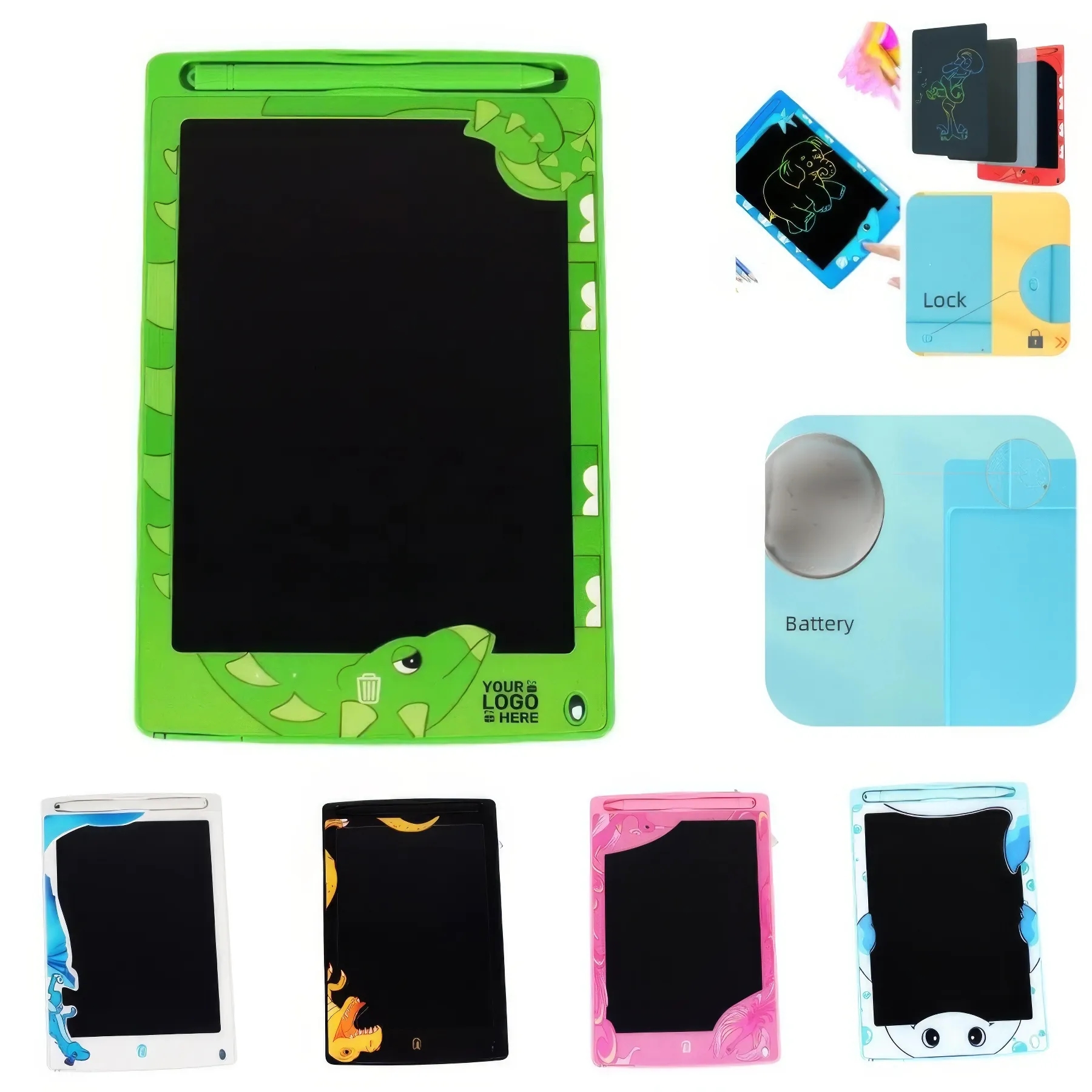 Dinosaur Lcd Drawing Pad Kids 2