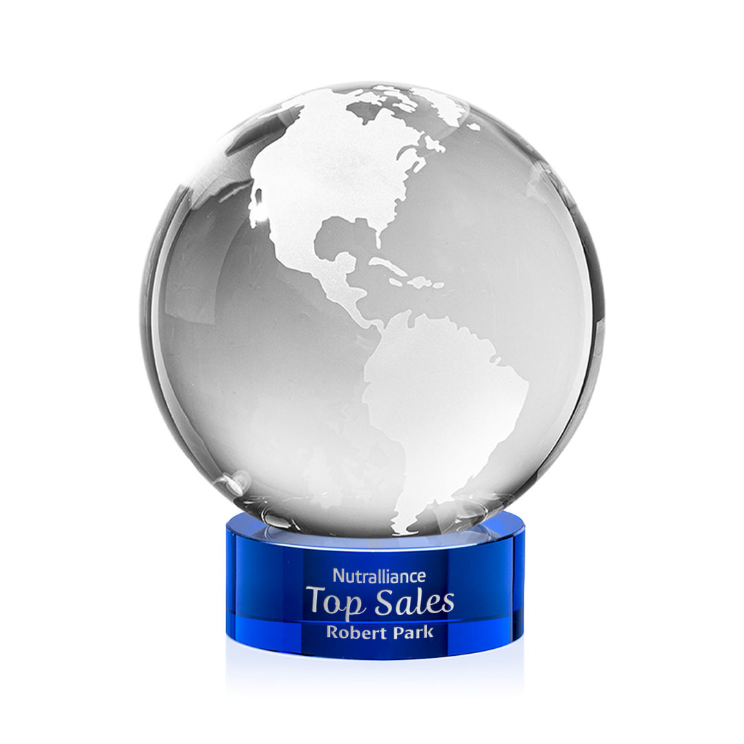 Globe Award on Stanrich Base - Blue 4