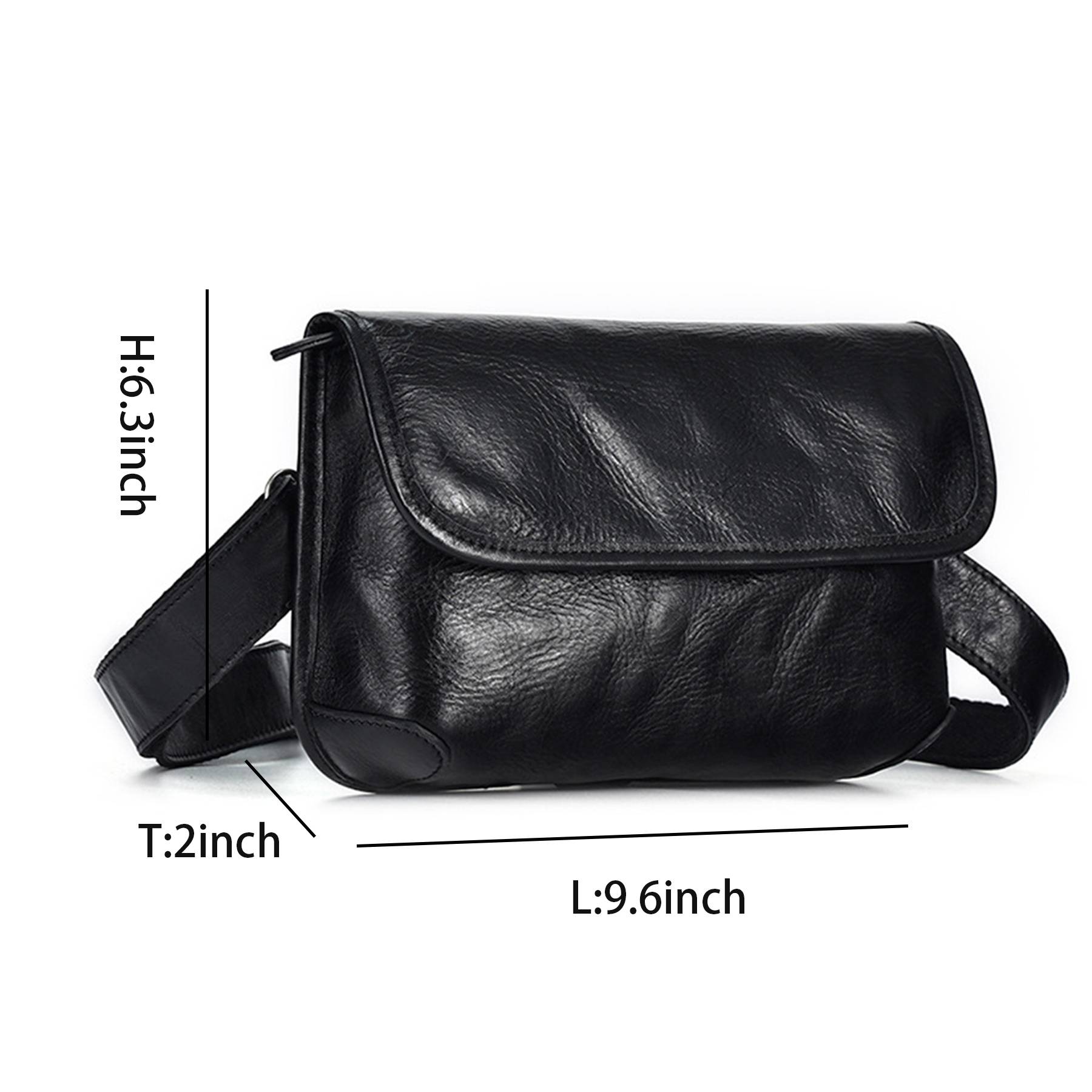 Leather Crossbody Messenger Bag for Men 4