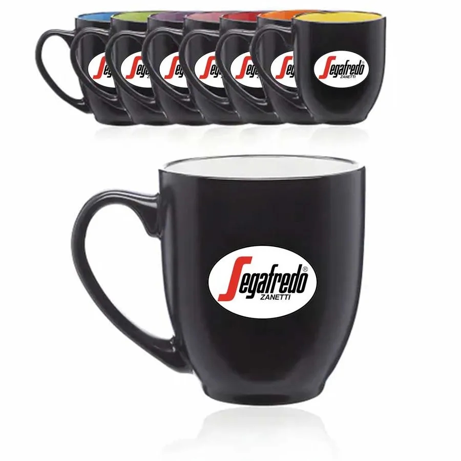 Dual Colored Ceramic Bistro Mugs 5