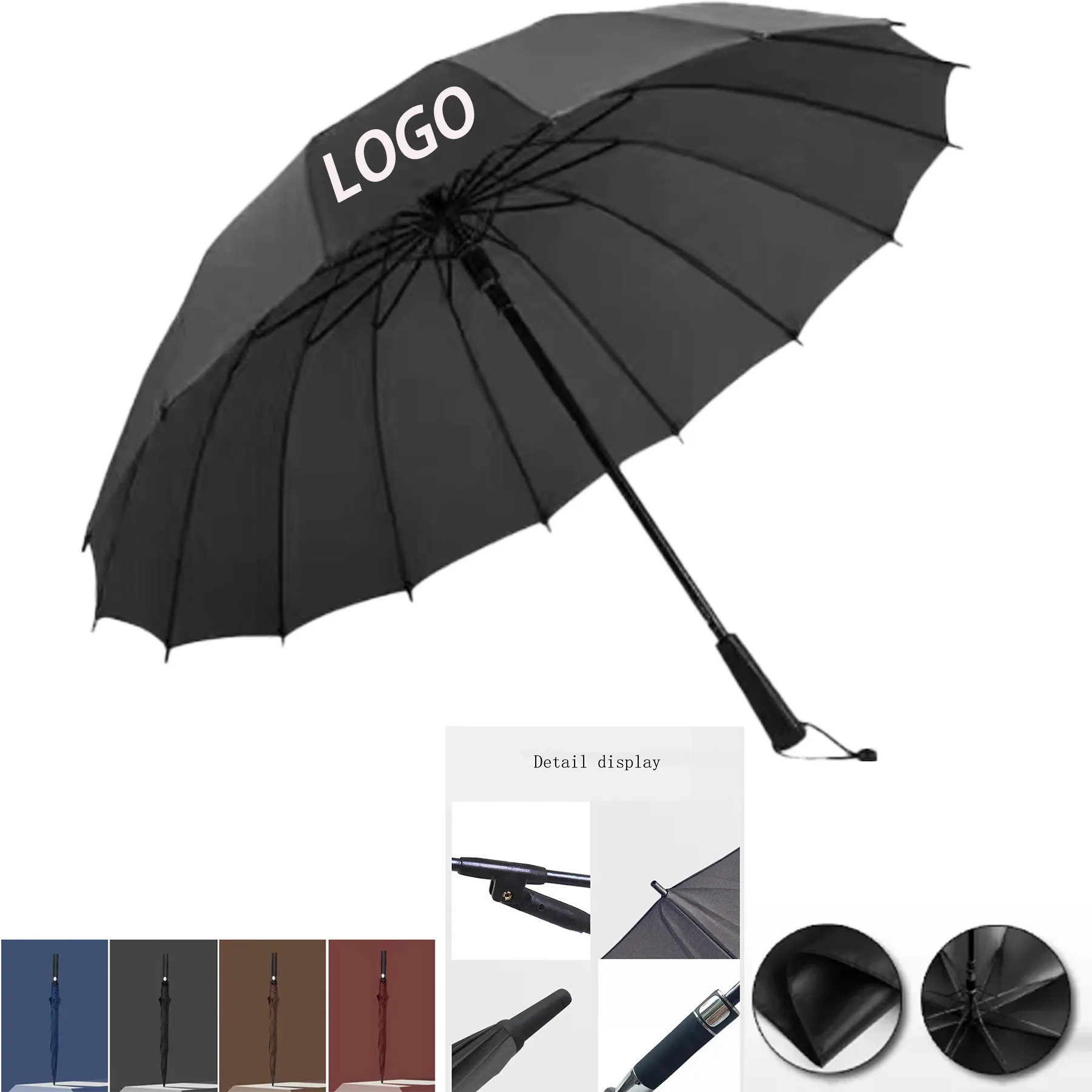 Golf Custom Logo Printed Promotional Advertising Umbrella 1
