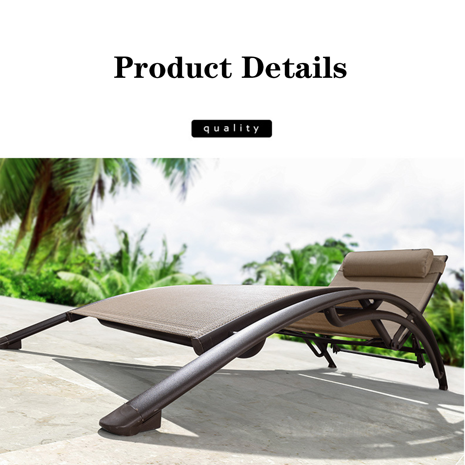 One Outdoor Patio Chaise Lounge Chairs 3
