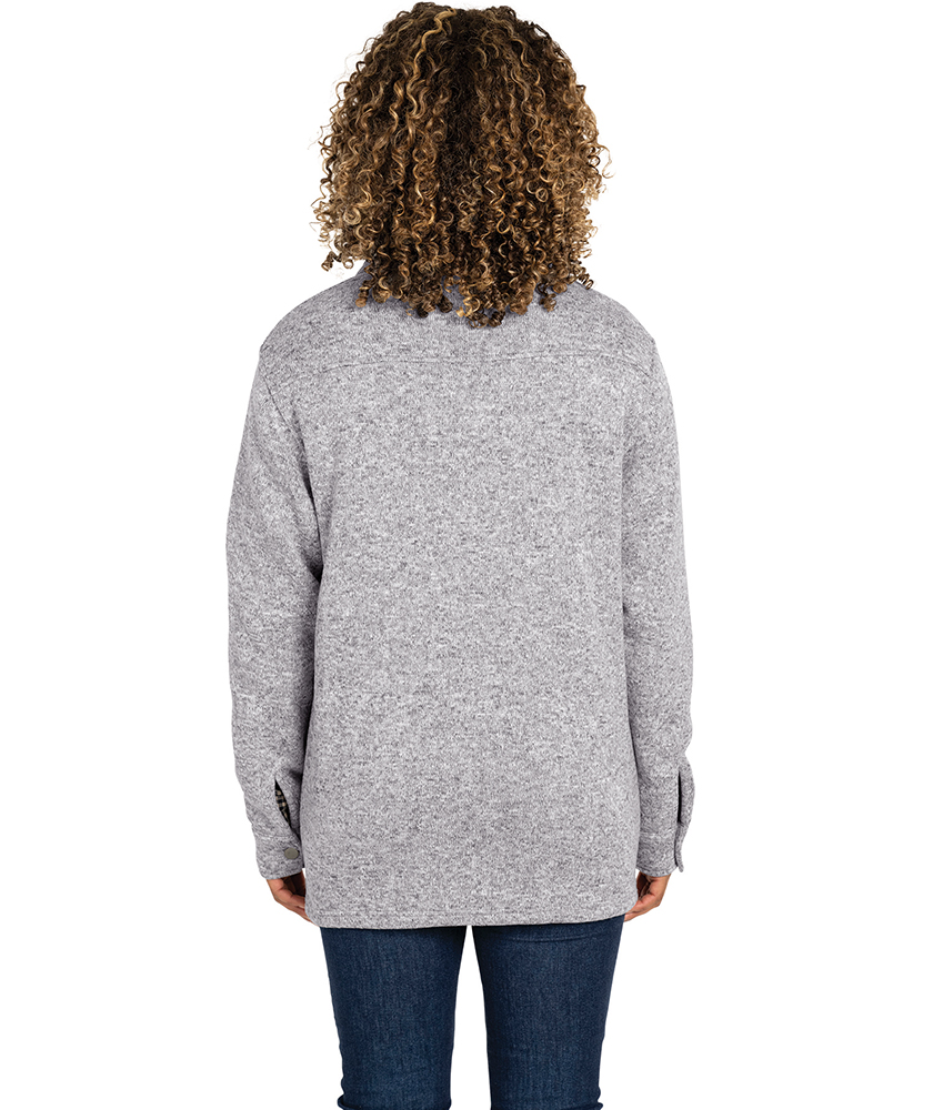 Heathered Fleece Snap Shacket 97