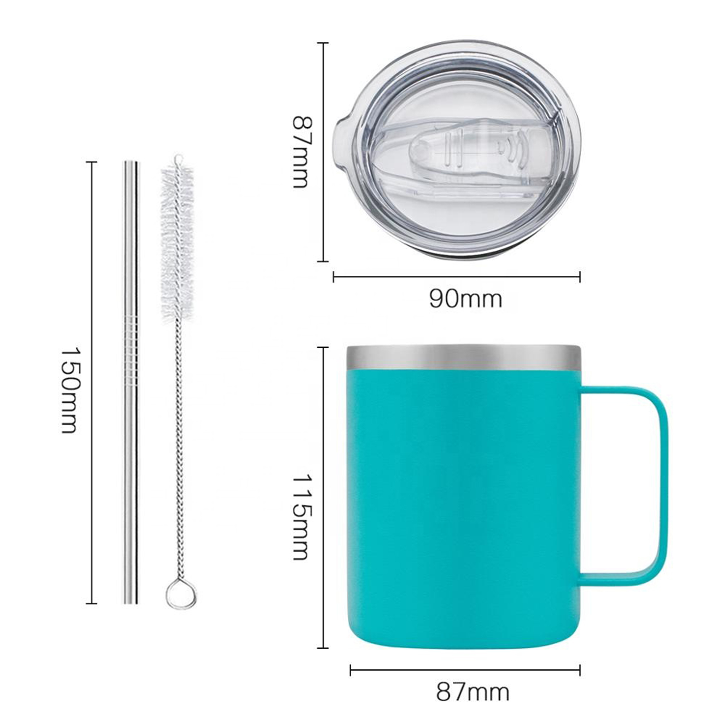 Full Color Printing Laser Engraving 14oz Stainless Steel Coffee Mug 6
