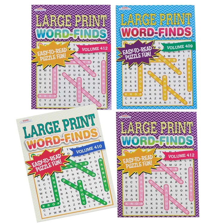 Word Find Books Large Print - 98 PagesTwo Assorted 1