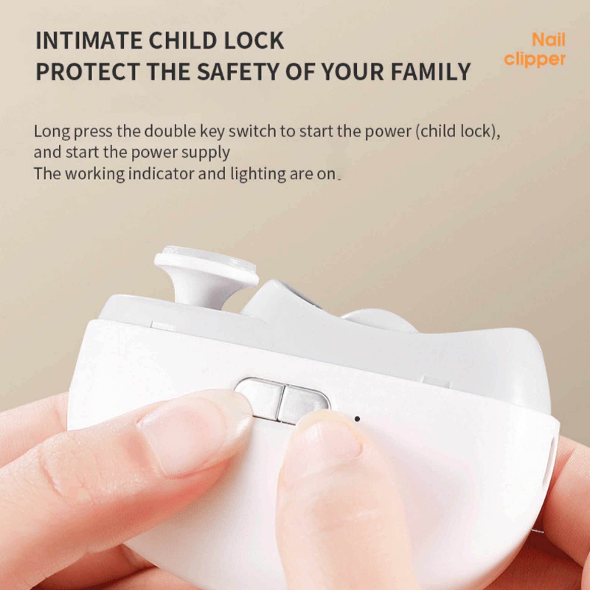 2-in-1 Electric Nail Trimmer And Polisher 6