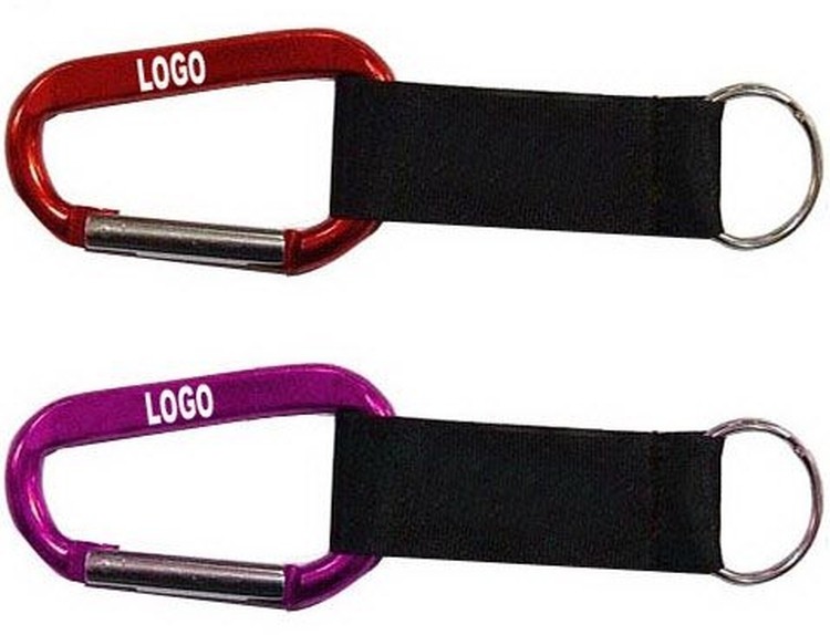 Carabiner W/ Lanyard Key Ring 2