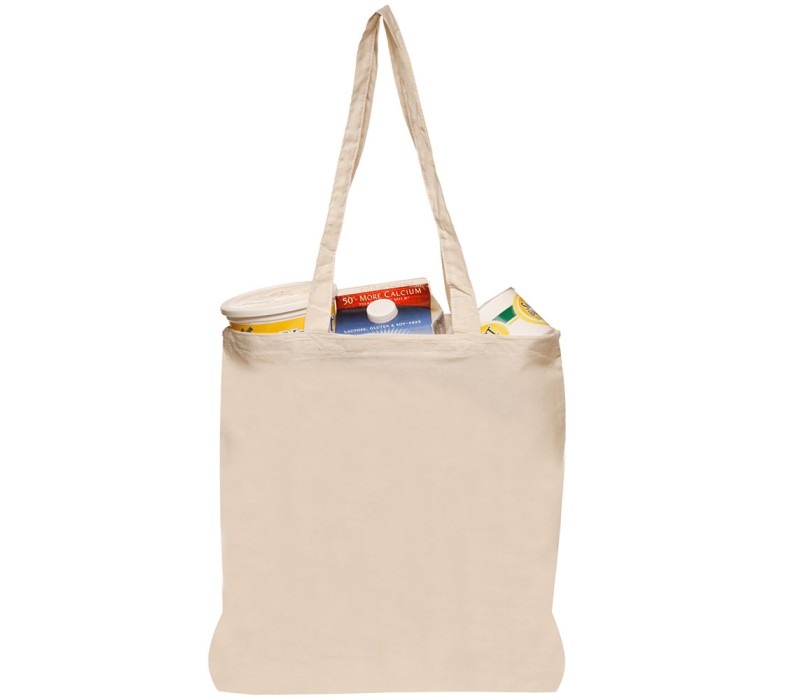Natural Cotton Fiber Tote Bag, custom tote bag with logo imprint 3