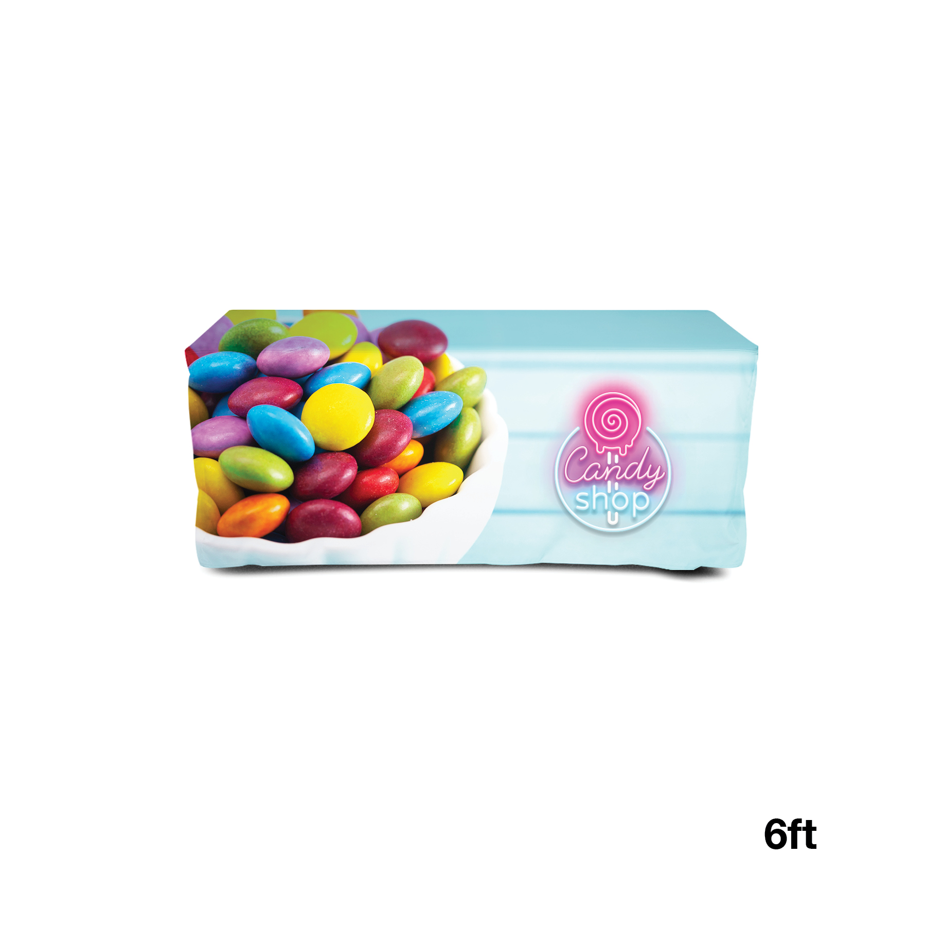 DisplaySplash 6' Fitted Table Cover 4