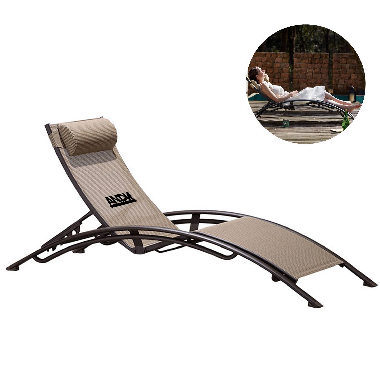 One Outdoor Patio Chaise Lounge Chairs 1