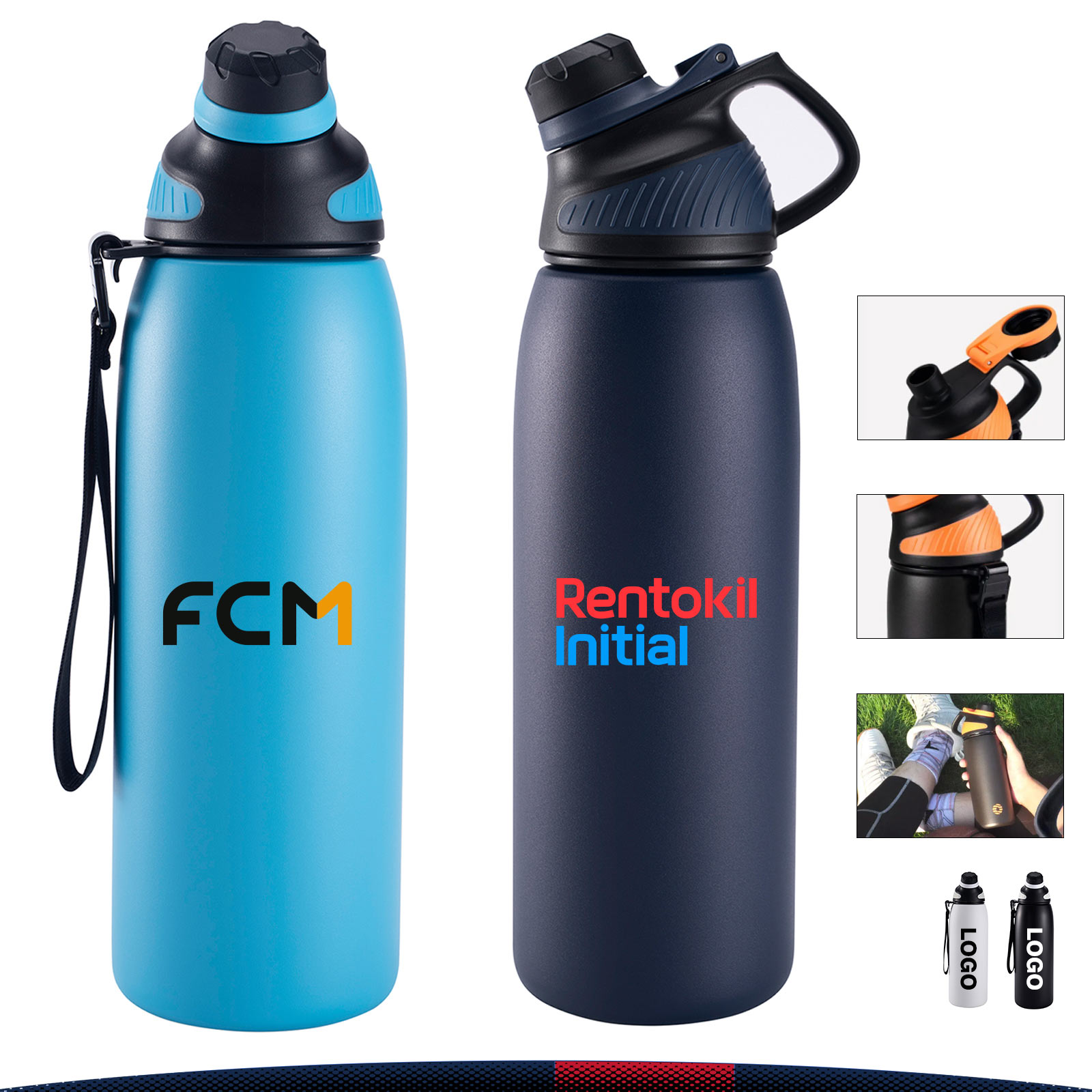 34 OZ. Ernac Vacuum Bottle, custom water bottle with logo imprint 5