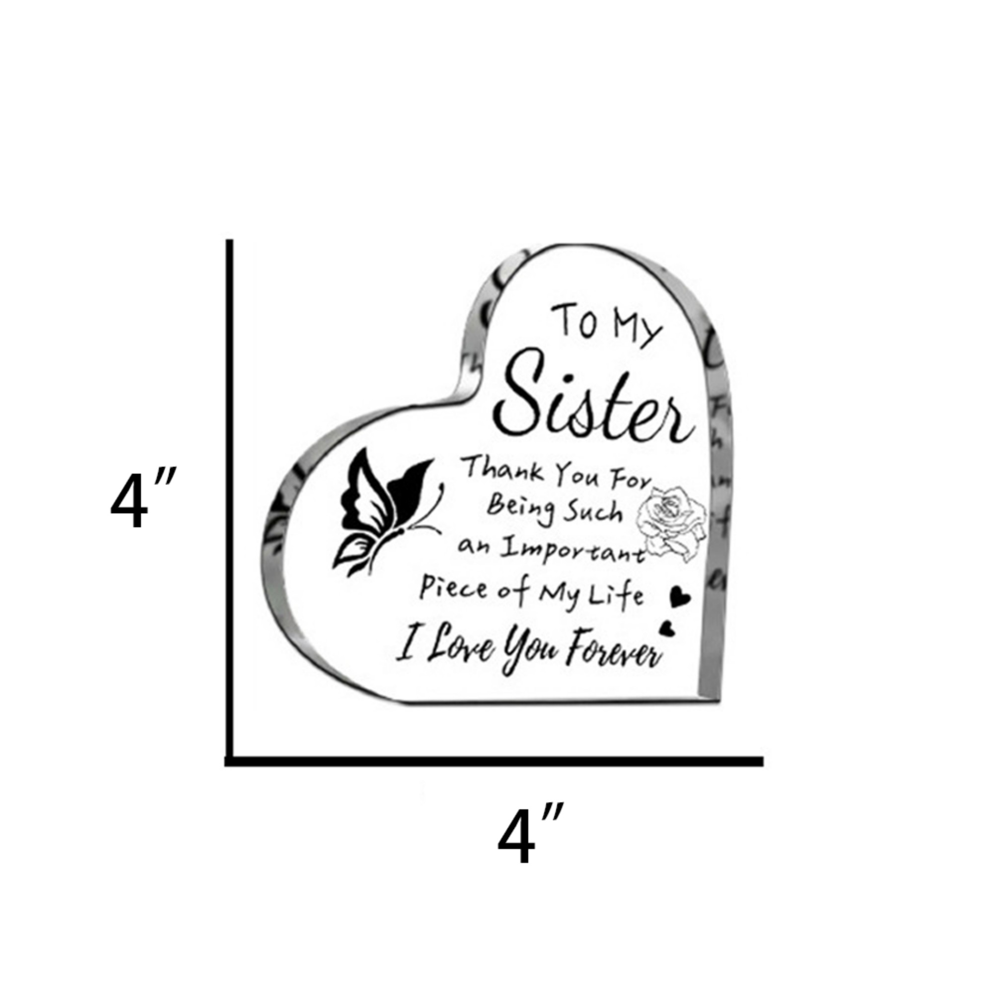 Acrylic Heart Shape Clear Display 2