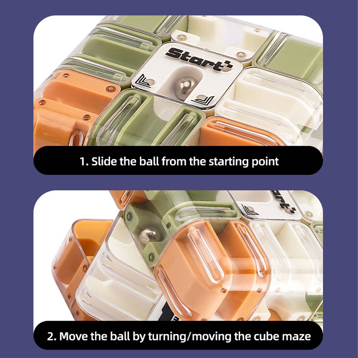 3x3 Maze Ball Cube Puzzle Toy 4