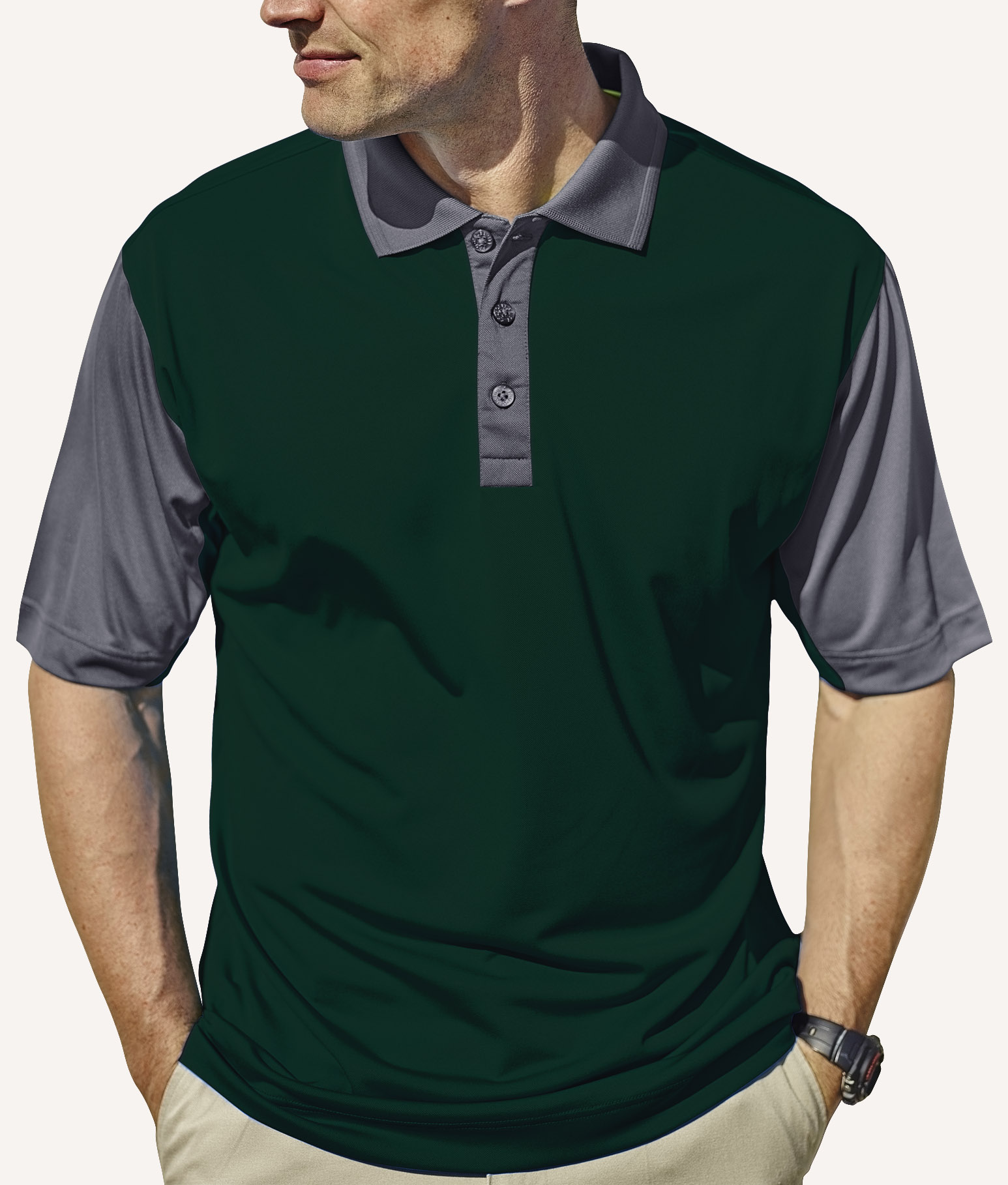Men's Corvette Hybrid Cooler Polo Shirt 3