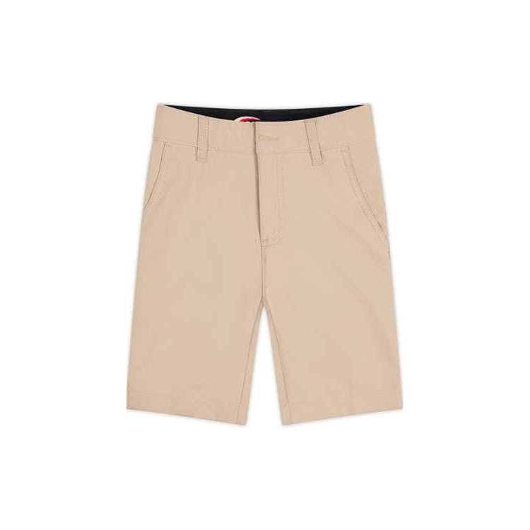 Boys Flat Front Shorts - Size 12 Khaki 1
