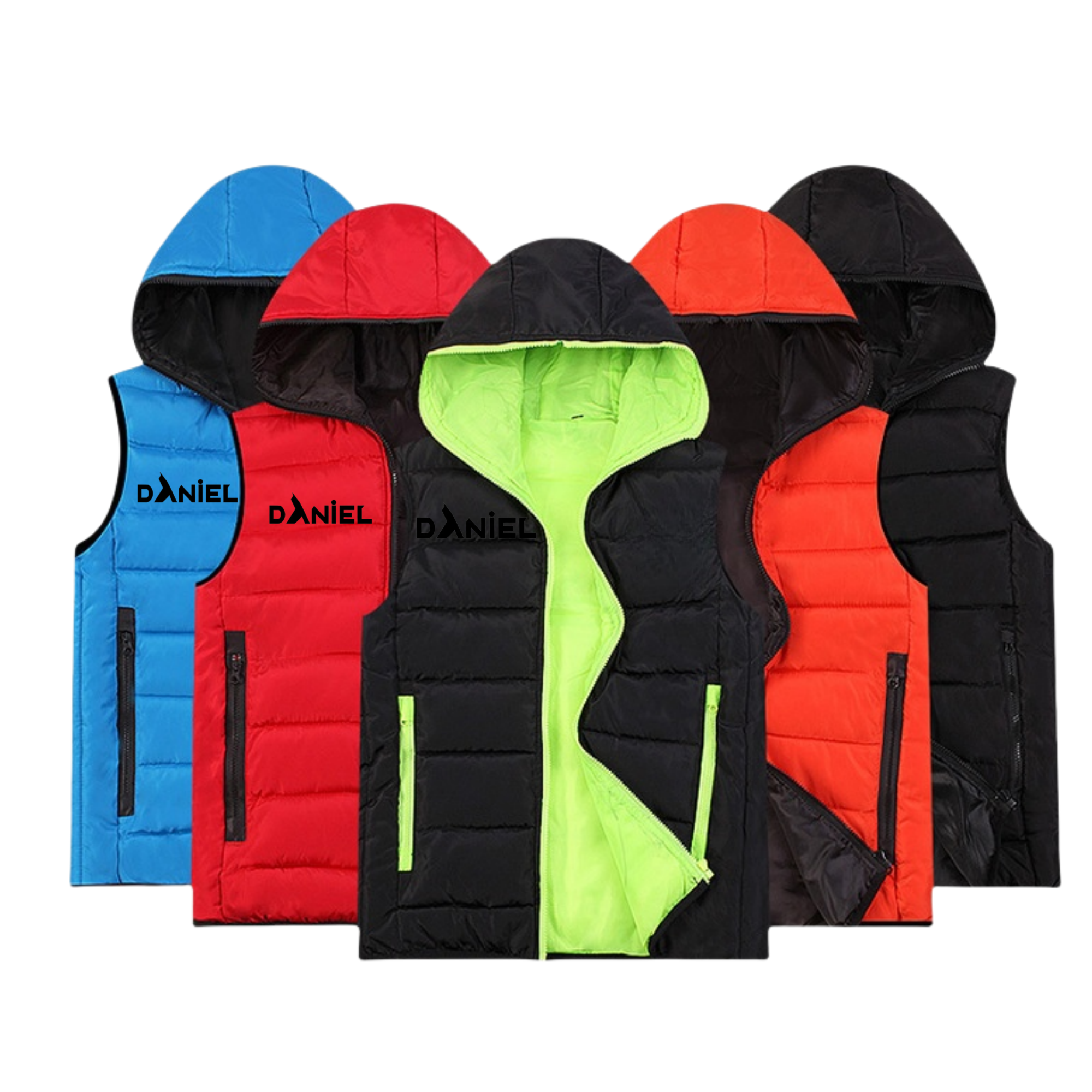 Integrated Hat And Vest With Down Cotton Filling 2