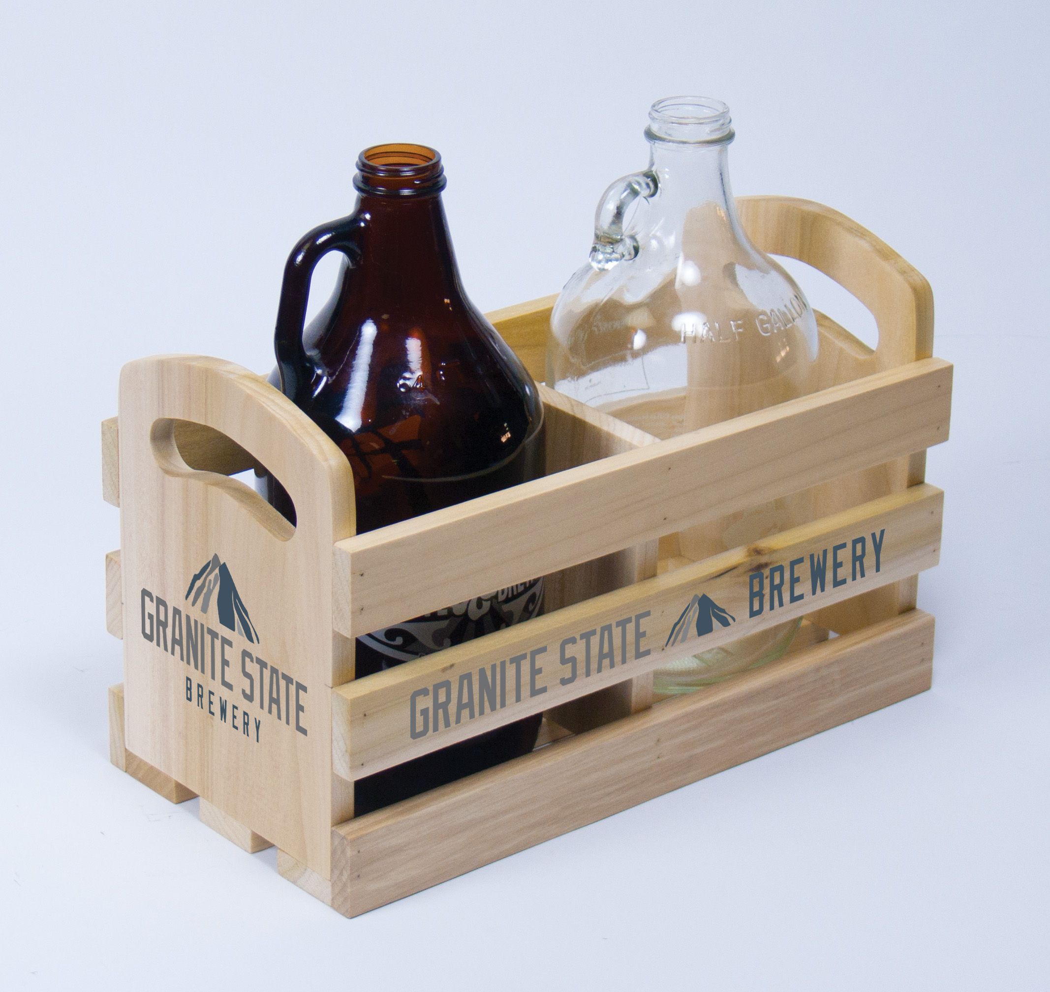 Large Display Crate with Handles & Divider