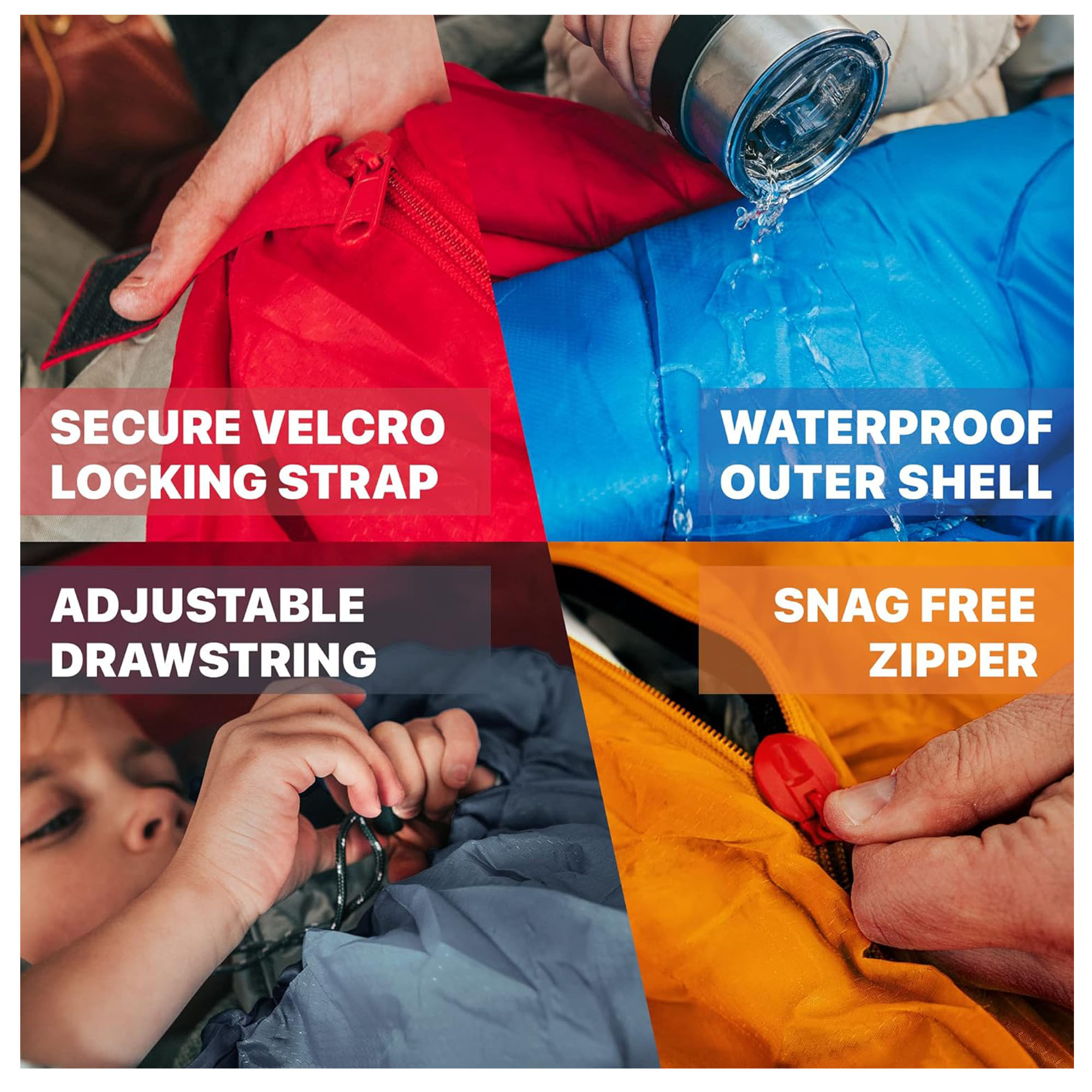 Polyester Durable And Cozy Sleeping Bag For Outdoor Adventures 1