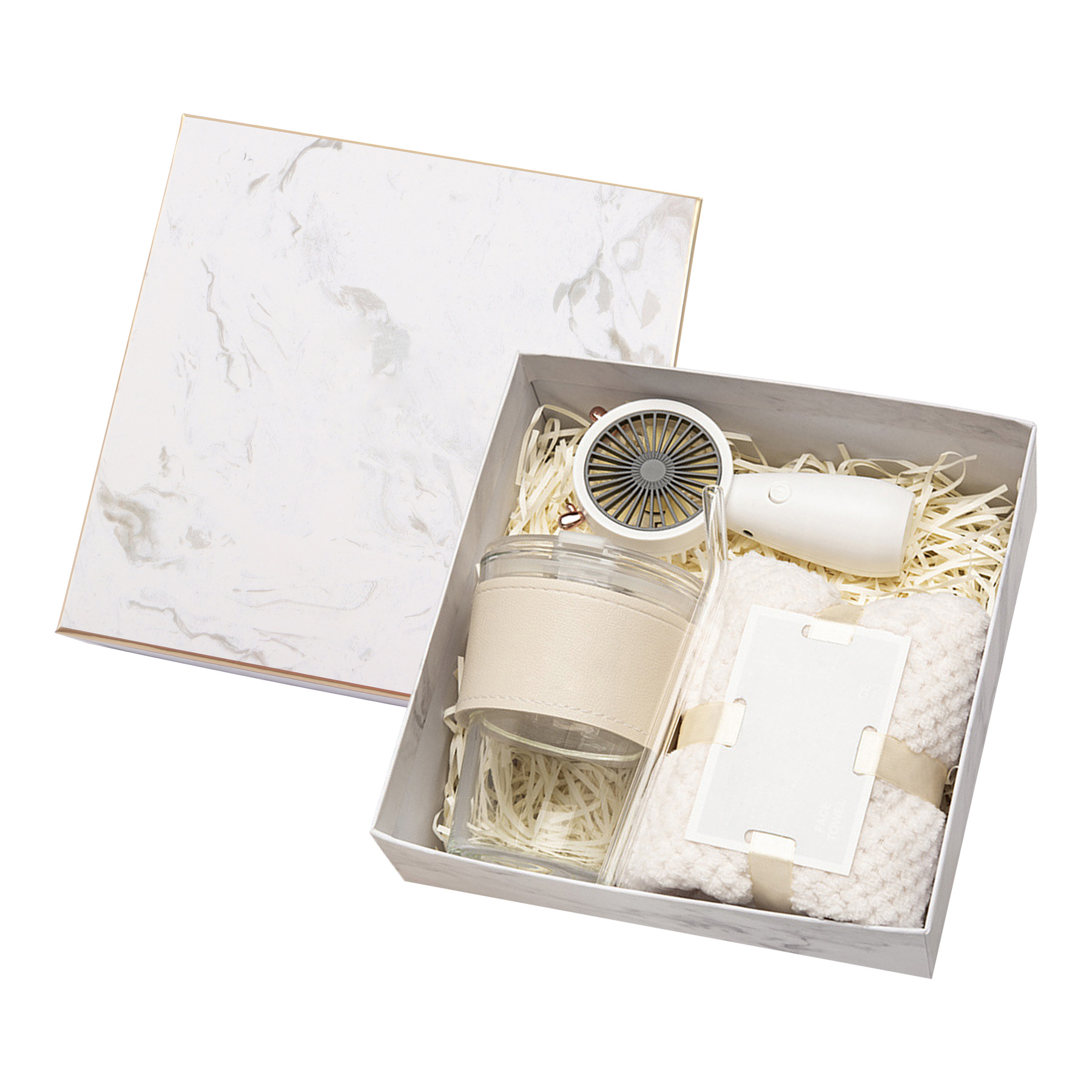 Gift Set with Umbrella, Towel, Handheld Fan 12
