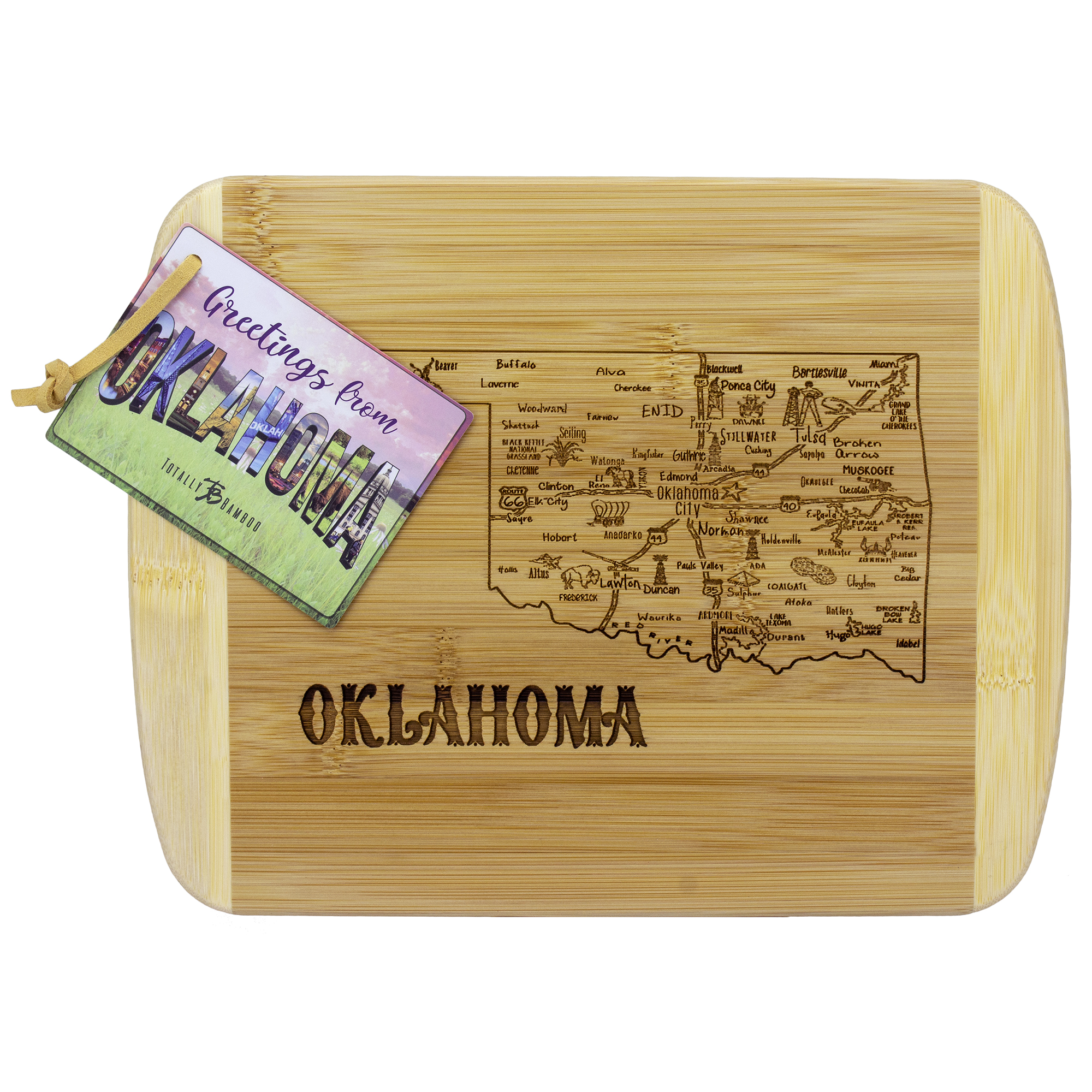 A Slice of Life Oklahoma Serving & Cutting Board 4