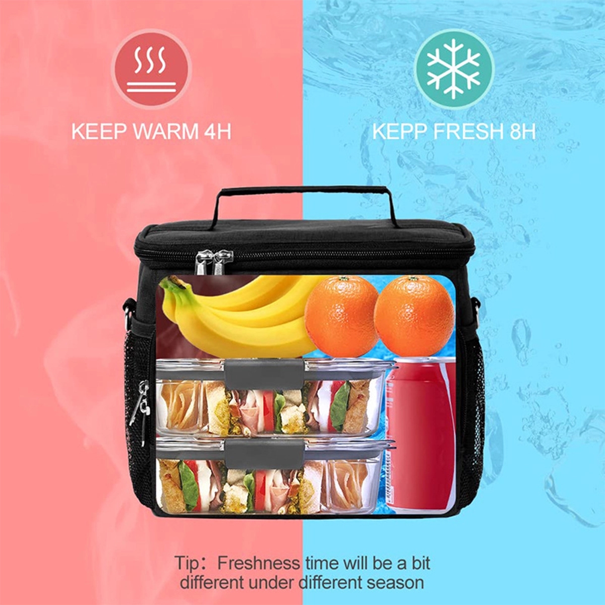 Large Insulated Soft Cooler Lunch Tote Bag 3