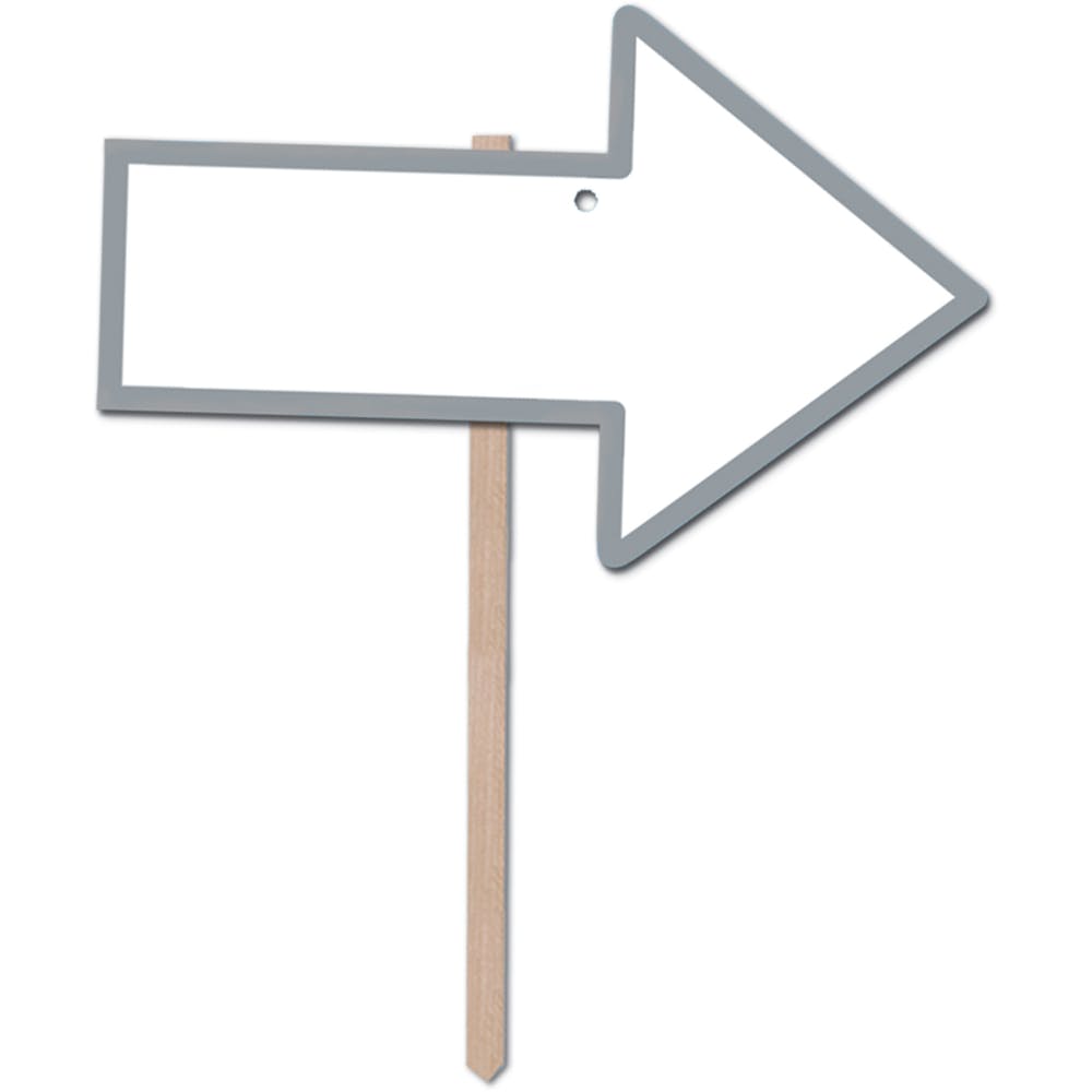 Blank Arrow Yard Signs - 9.75" x 15.25" 2