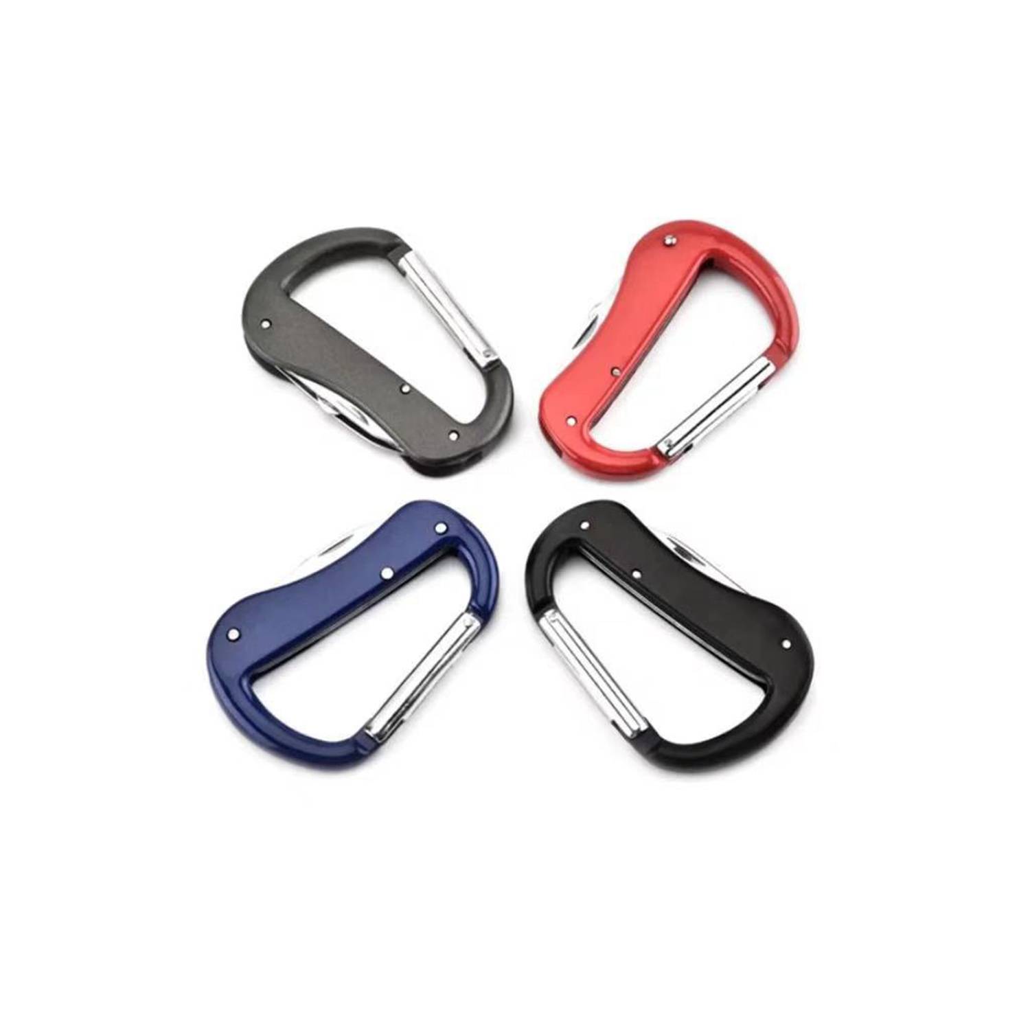 4-in-1 Aluminum Alloy Foldable Carabiner 4