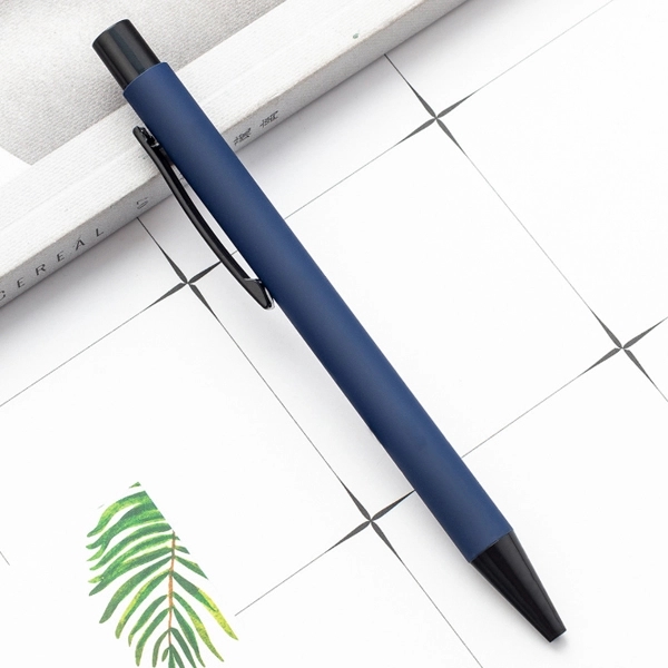 SOFT RUBBER CLICK METAL BALLPOINT PEN 11
