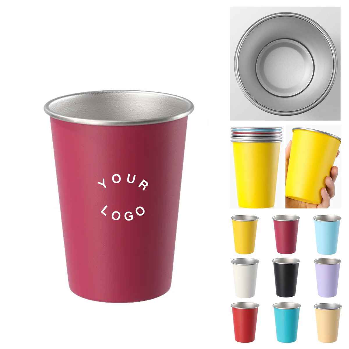 16oz Stainless Steel Cup For Cold Beverages 1
