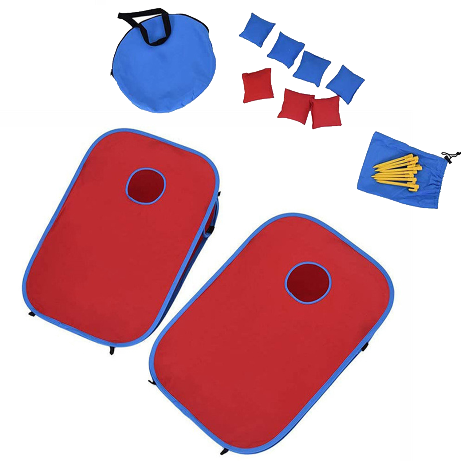 Portable Cornhole Set with 8 Bags & Case 4