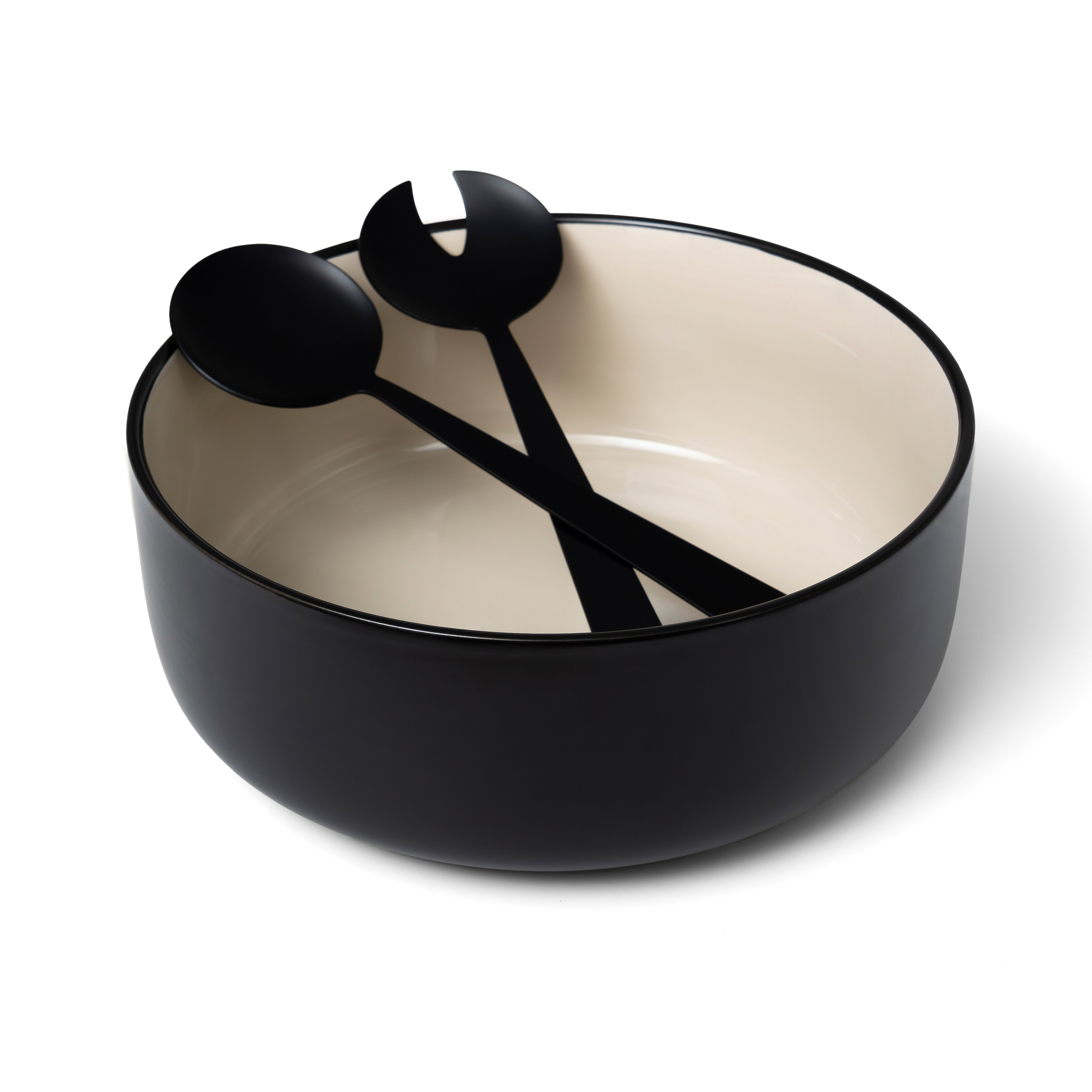 Solstice Porcelain Bowl And Serving Utensil Set 2