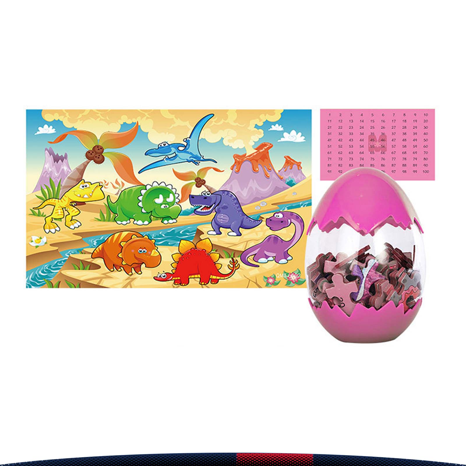 Dinosaur Egg 60pcs Wooden Puzzle 2
