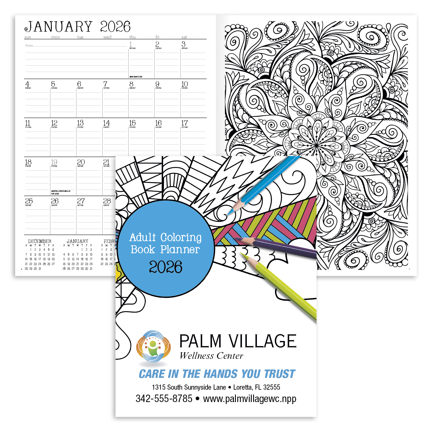 Good Value™ Adult Coloring Book Planner 52
