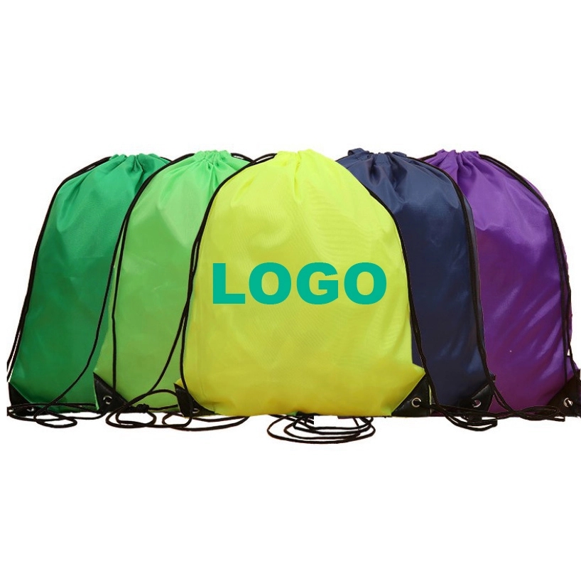 Custom Gym Drawstring Backpack & Sport Storage Polyester Bag 5