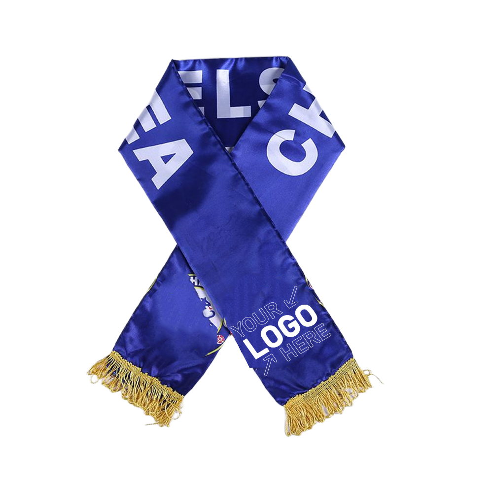Satin Sport Fan Scarf W/ Tassel 6