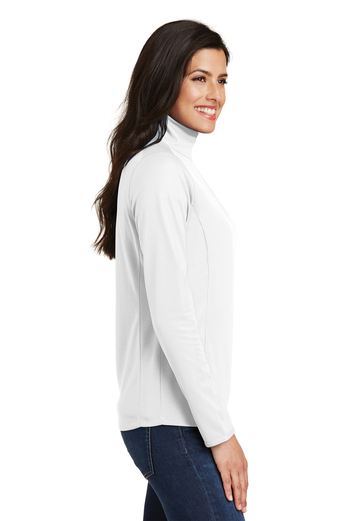 Port Authority® Women's Pinpoint Mesh 1/2-Zip 43