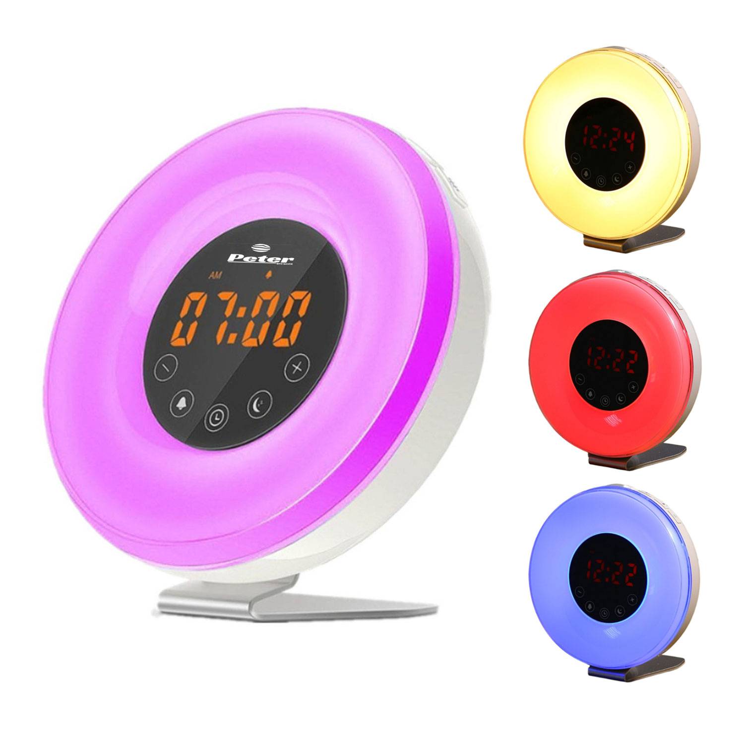 LED colorful alarm clock 3