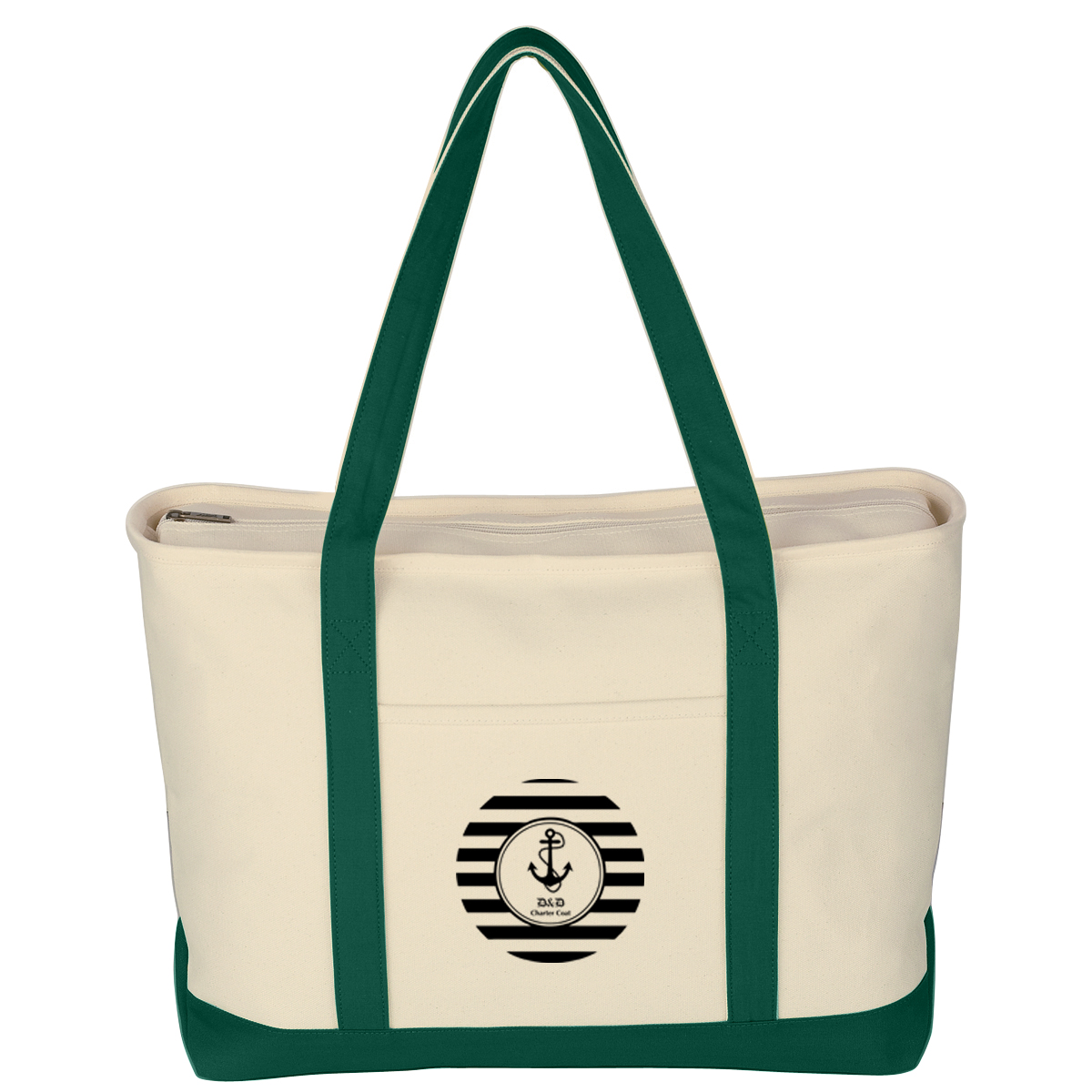 Large Starboard Cotton Canvas Tote Bag, custom tote bag with logo imprint 3