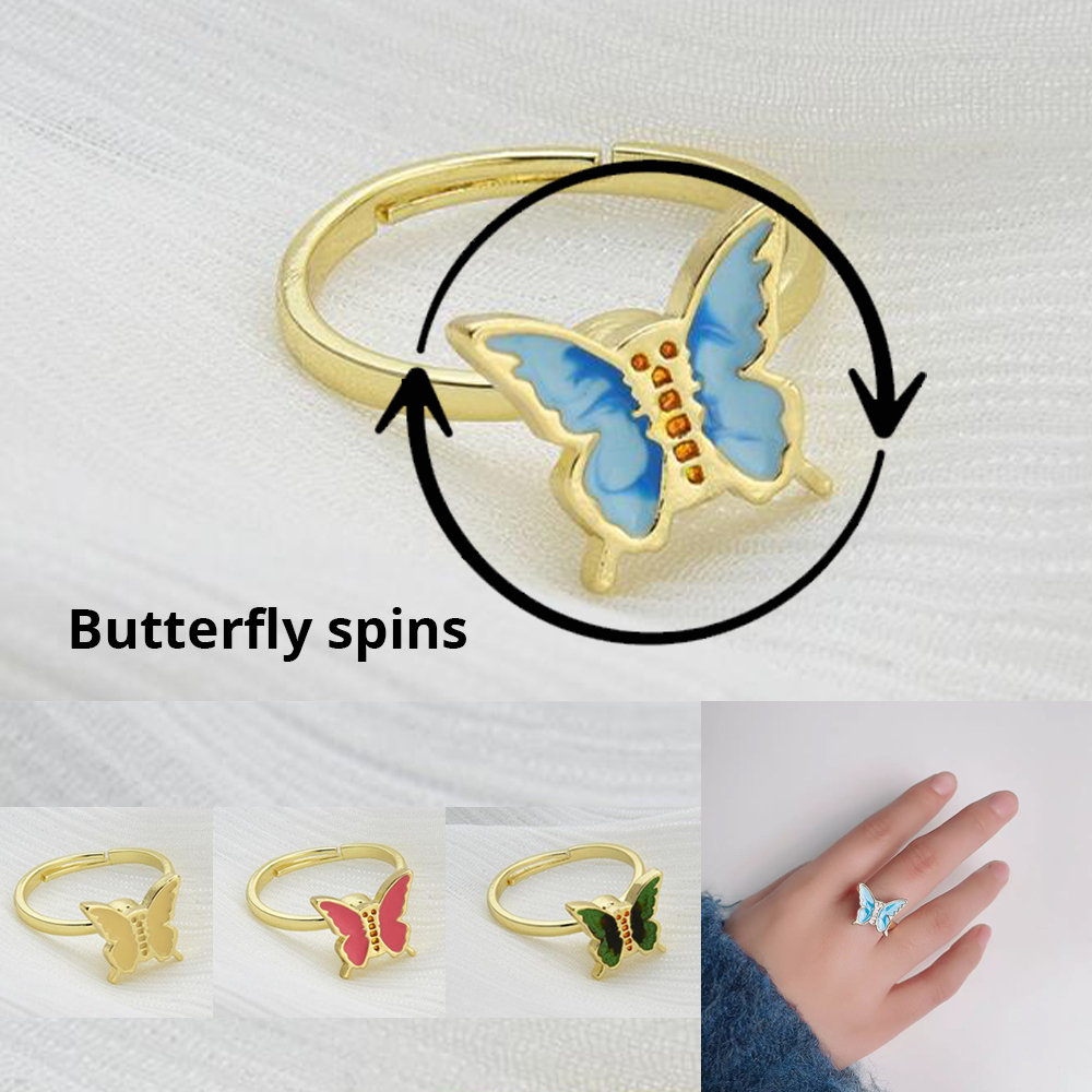 Butterfly Fidget Finger Ring 1