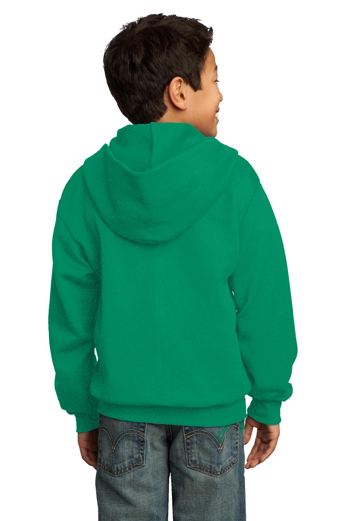 Port & Company® Youth Core Fleece Full-Zip Hooded Sweatshirt 5