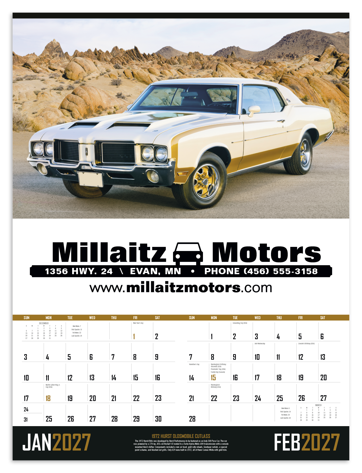 Triumph® Calendars Muscle Cars Calendar 23
