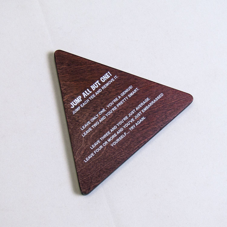 Triangle Peg Game Custom Color