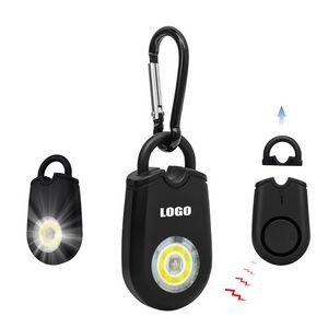Self Defense Carabiner Safety Alarm With Flashlight 120DB Sound Activation 14