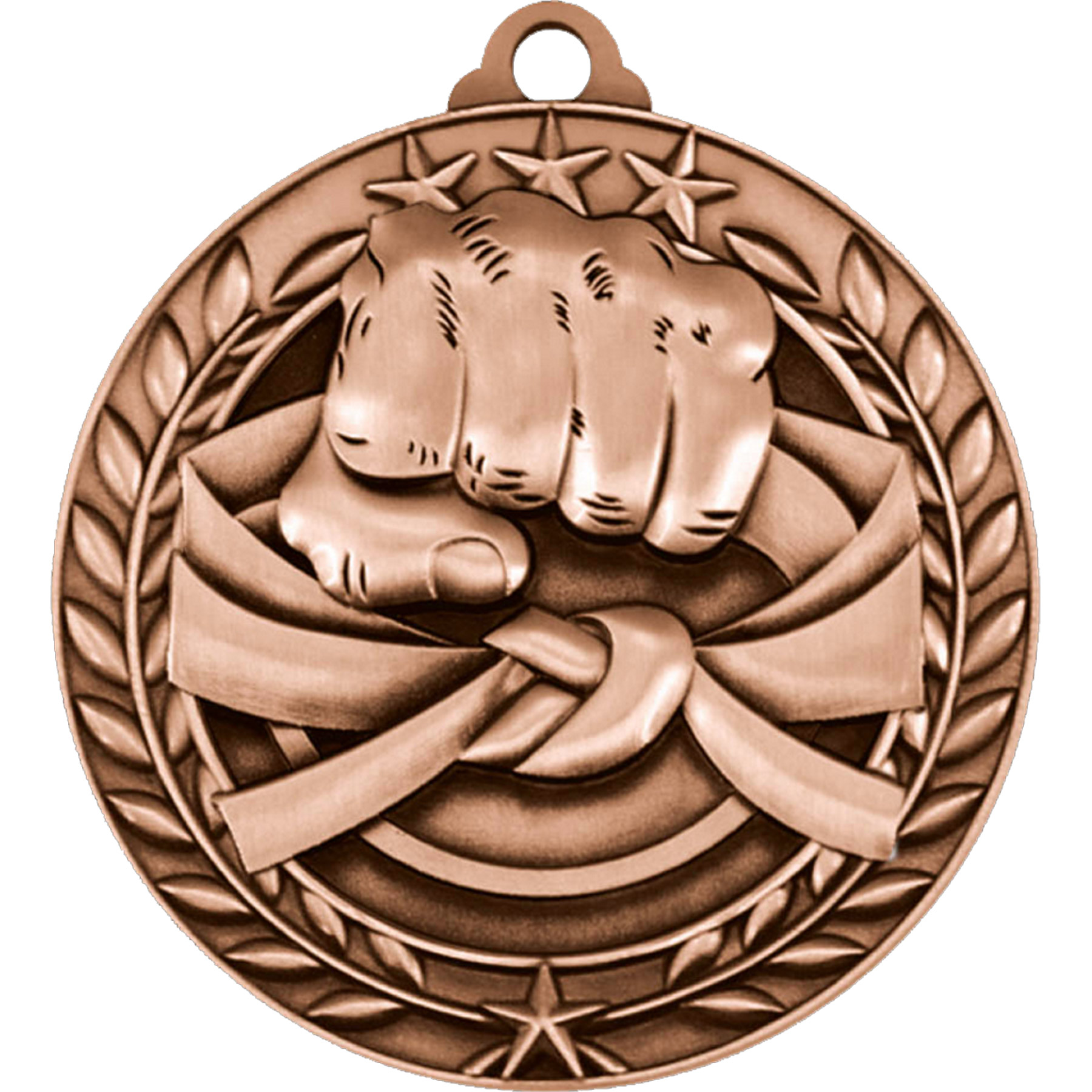 Stock Small Academic & Sports Laurel Medals: Martial Arts 2