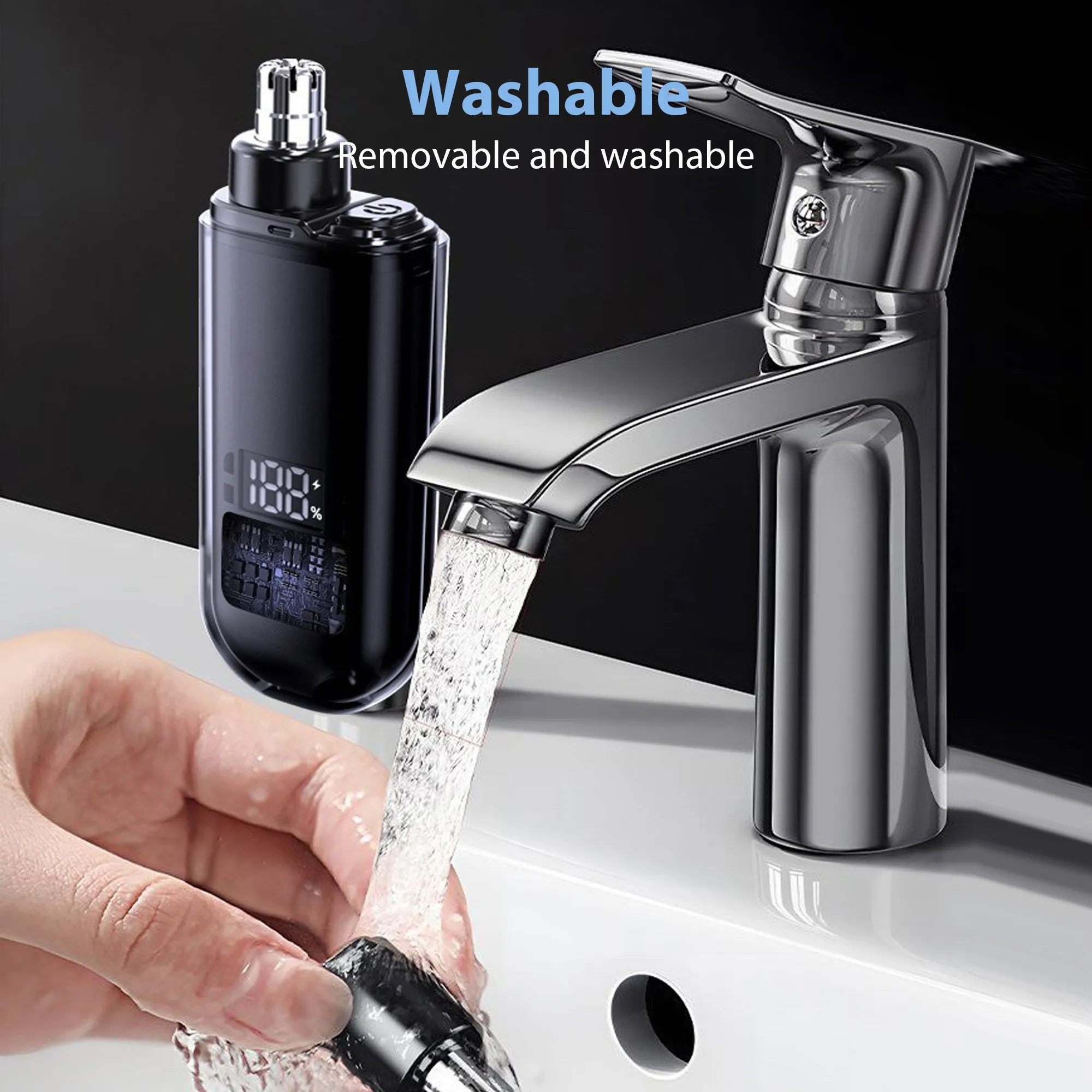 Rechargeable Hair Trimmer With Battery Indicator 6