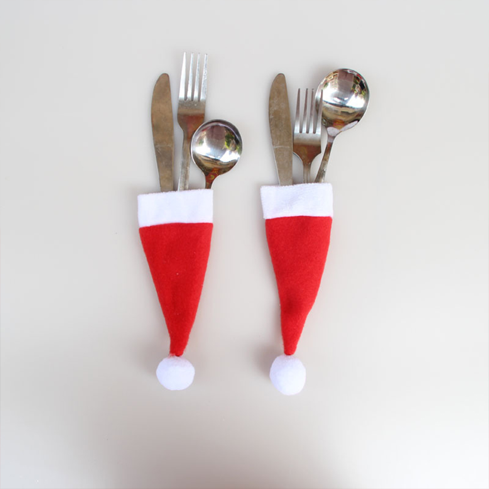 Christmas Hat Knife and Fork Holder 5