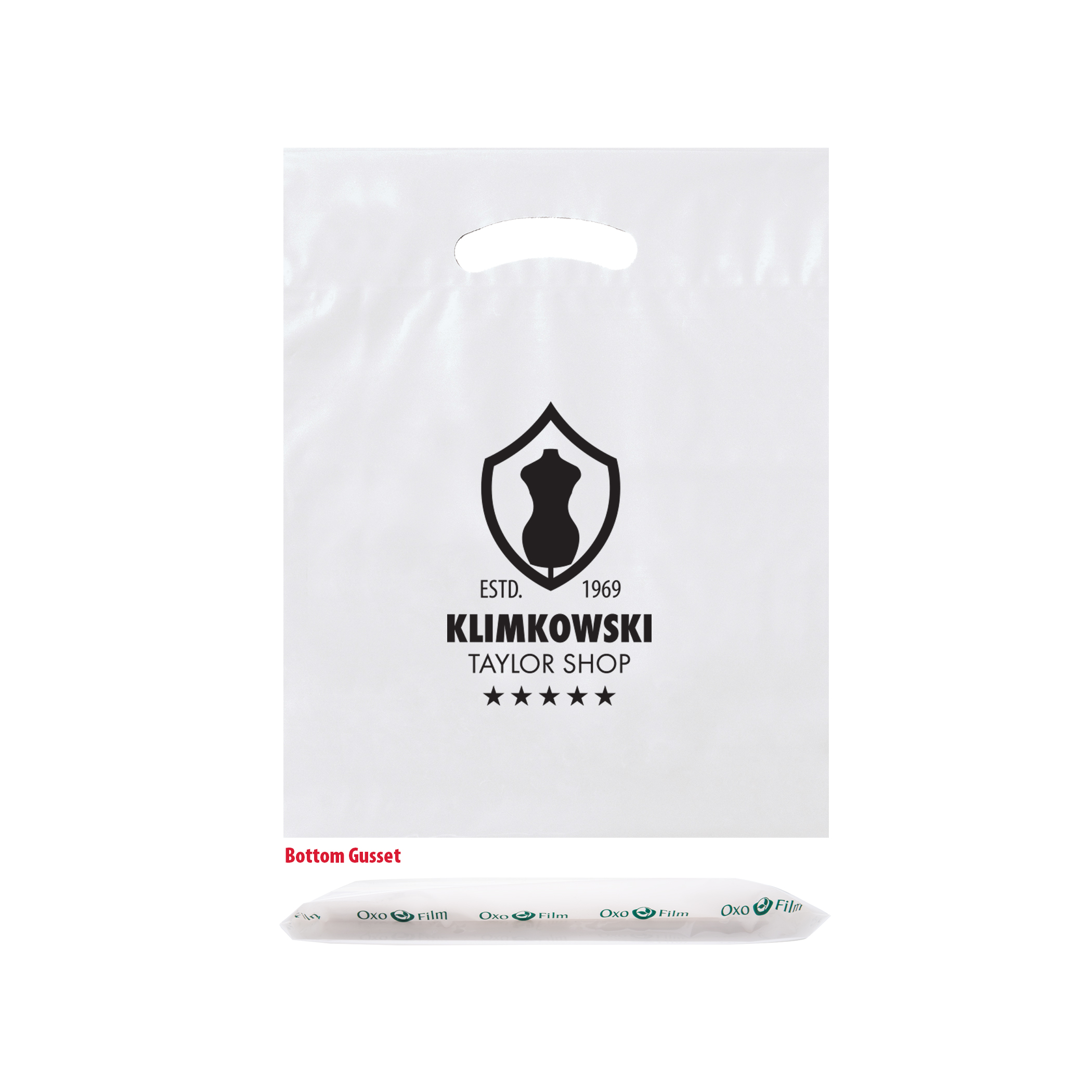 Oxo-Reusable Plastic Fold Over Die Cut Bag 5