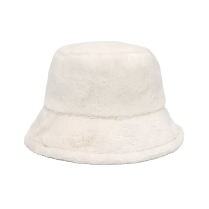 Winter Warm Fuzzy Bucket Hats for Women 4